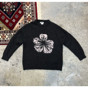 HOPE Stockholm Flower Mohair Sweater Men's 50 Alpaca Wool Blend $385 Retail